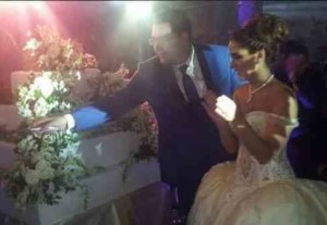 حفل زفاف الفنانة السورية ديمة قندلفت علي وزير الاقتصاد السوري همام الجزائري